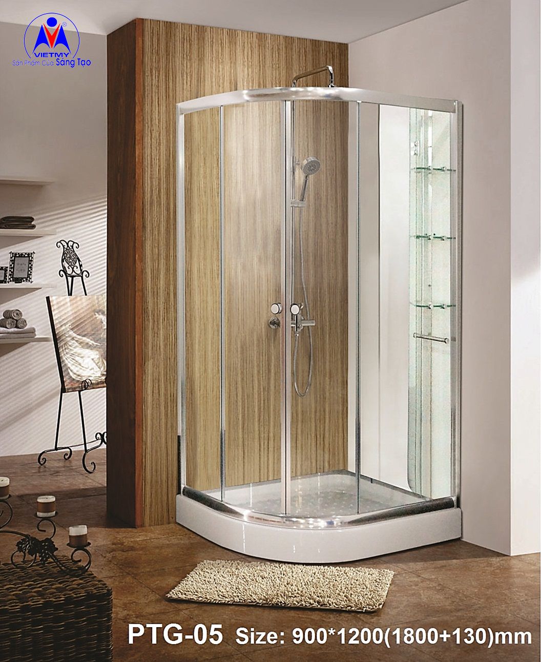 Phòng tắm đứng Việt Mỹ PTG-05